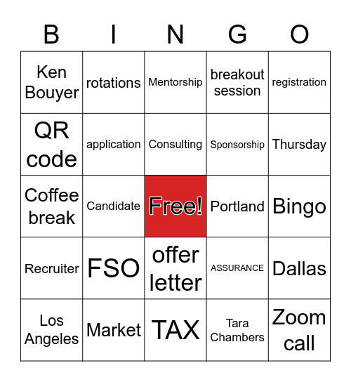 NLT 2021 - West Region Bingo Card