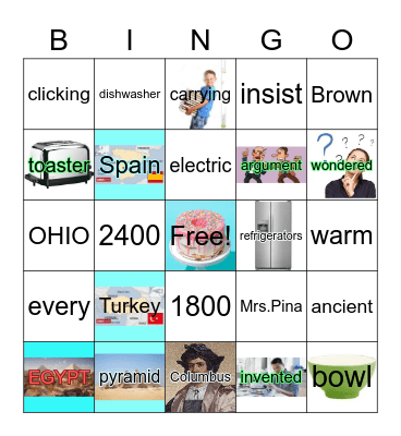 Bingo BROWN & OHIO Bingo Card