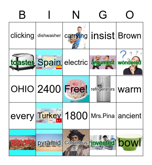 Bingo BROWN & OHIO Bingo Card