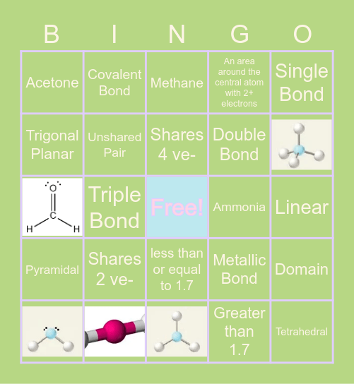 Bonding Bingo Card