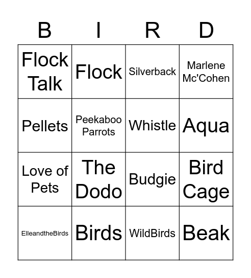 Karrie Birthday Bingo Card