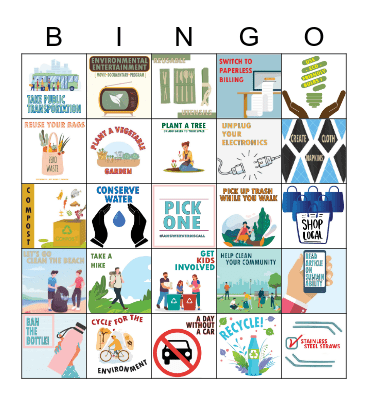 2021 Earth Day - Restore Our Earth Bingo Card