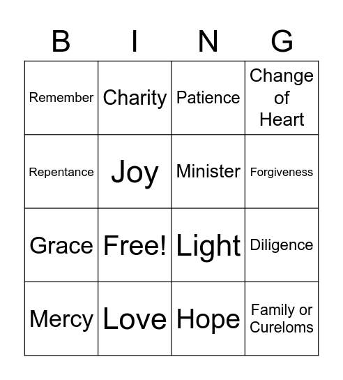 Conference Bingo Card