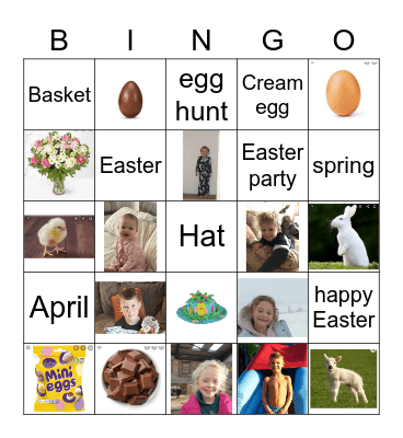 Easter Bingo Card