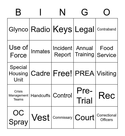 FDC Honolulu Bingo Card