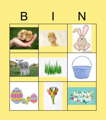 Easter Bingo Card