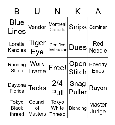 ABEA Bingo Card