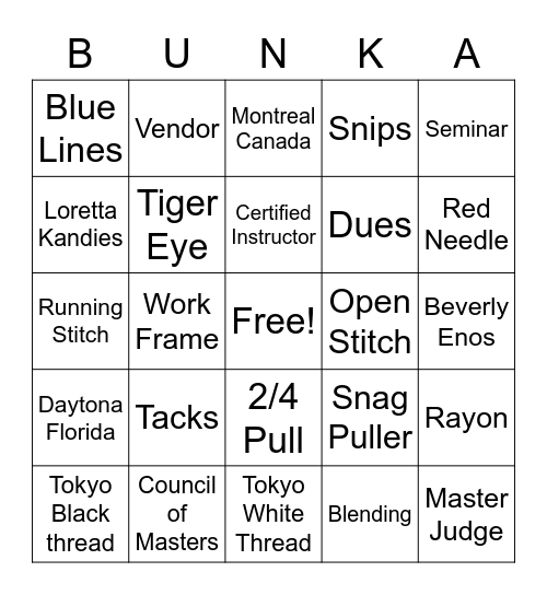 ABEA Bingo Card