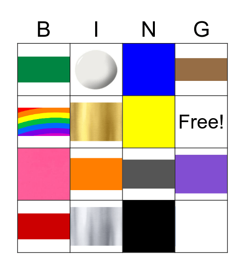 TOMBOLA!!   i colori italiani Bingo Card