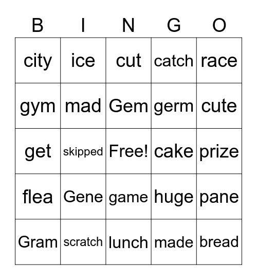 3/26 Review Bingo Card