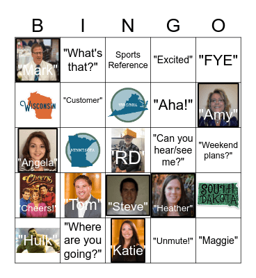 RD's Happy Hour Bingo Card