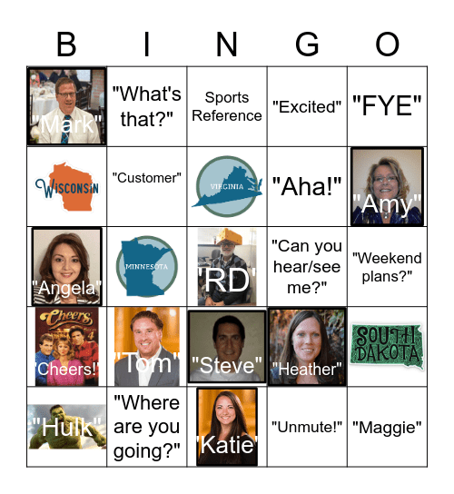 RD's Happy Hour Bingo Card