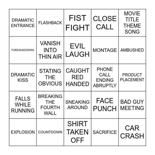 Virtual BingoFlix: Return of the Killer Tomatoes (1988, PG) Bingo Card