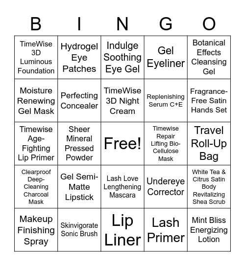 MK Bingo 3/2021 Bingo Card