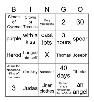 Skala Easter Bingo Card