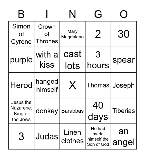 Skala Easter Bingo Card