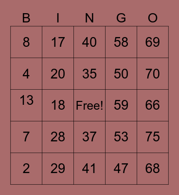 Yeonyul Shin TV Bingo Card