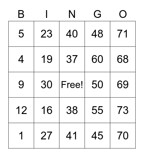 YEONYUL shin Tv Bingo Card