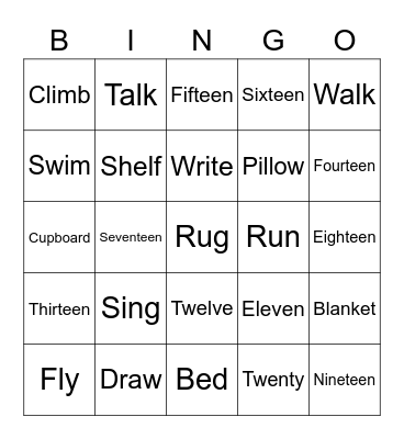 HAVE FUN Bingo Card