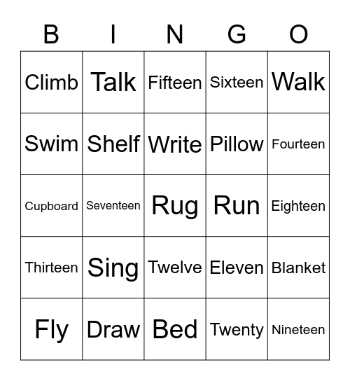 HAVE FUN Bingo Card