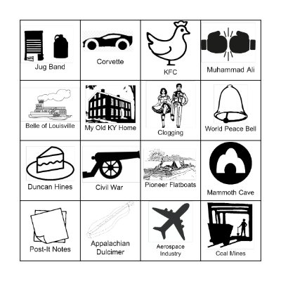 Sounds of Kentucky Bingo Card