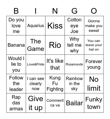 Foute ronde 1 Bingo Card