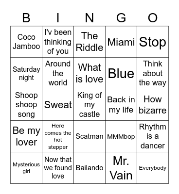 Foute ronde deel 2 Bingo Card