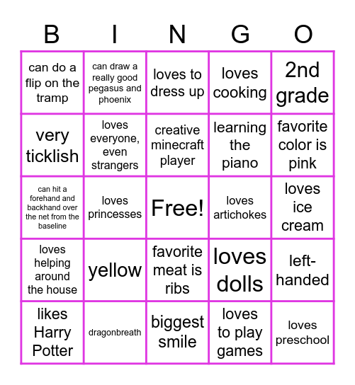 Birthday Bingo! Bingo Card