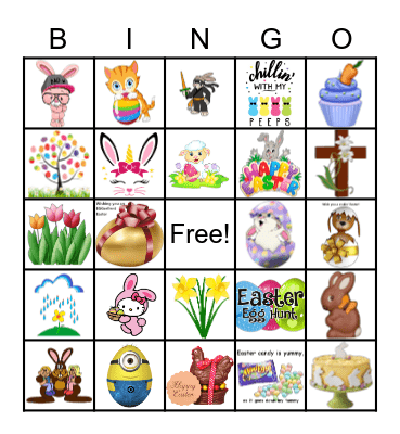 Easter Bingo Card