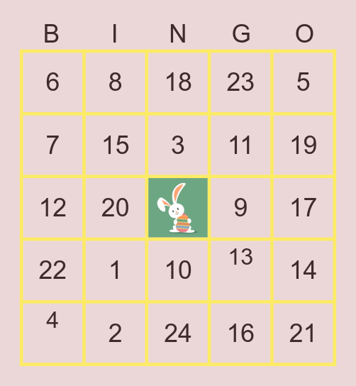 EASTER FUN 🐣 Bingo Card