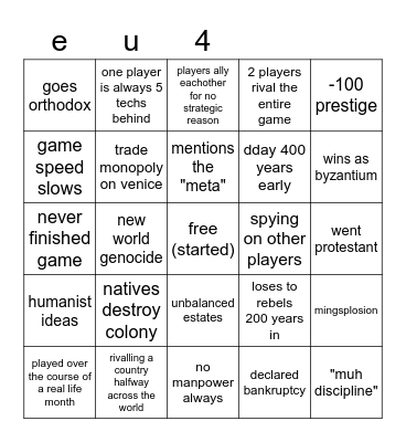 eu4 mp bingo Card