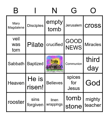 EASTER BINGO Card