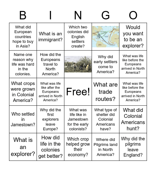Social Studies- Module 6 Bingo Card