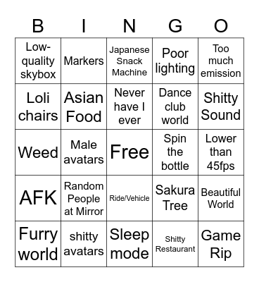 World Hop Bingo v2 Bingo Card