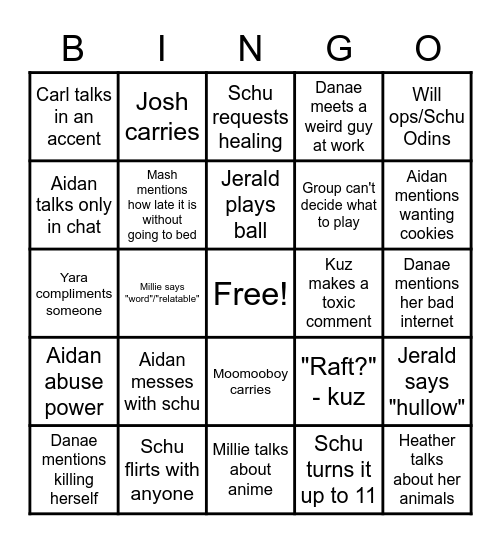 #sports bingo Card