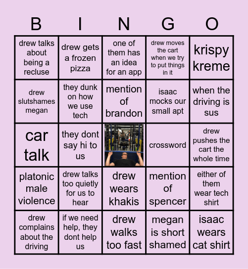 errands with men in stem Bingo Card