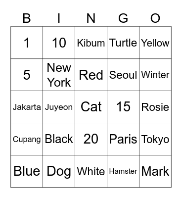 Bingo Card