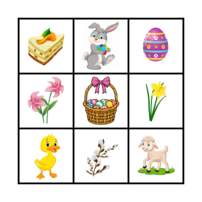 Easter Bingo Card