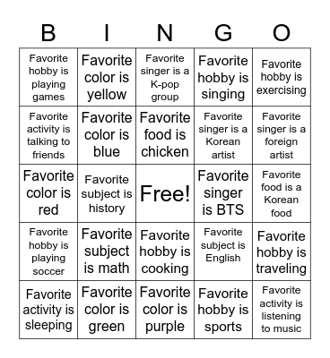 Bingo Card