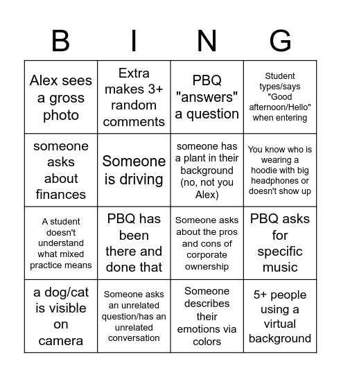 Dinosaurs and Wizards Attacking the Underworld Bingo Card