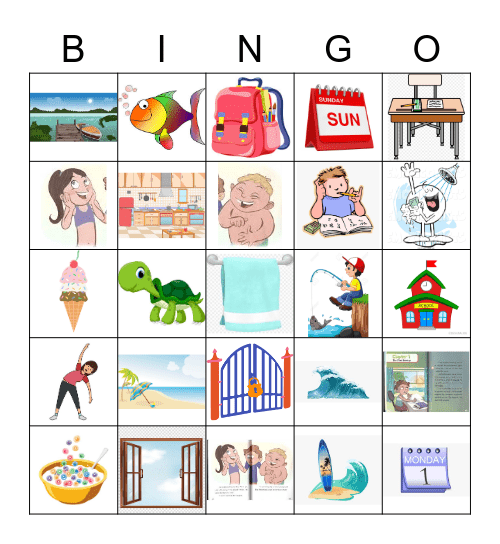 Same Day Sunday Bingo Card