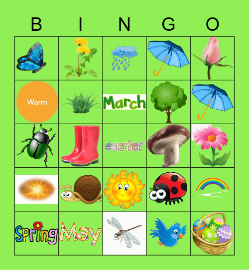 Spring Bingo Card