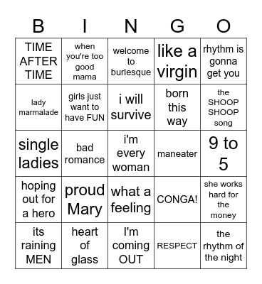 RUMOURS FORMENTERA Bingo Card