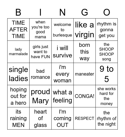 RUMOURS FORMENTERA Bingo Card