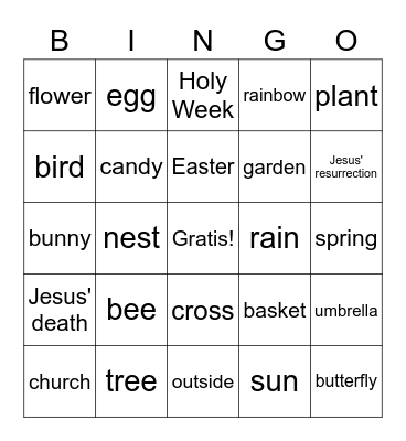 La Pascua Bingo Card
