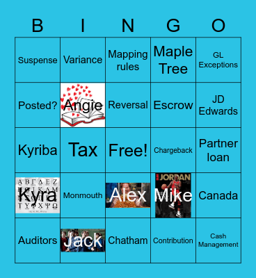 Treasury Accounting Bingo Card