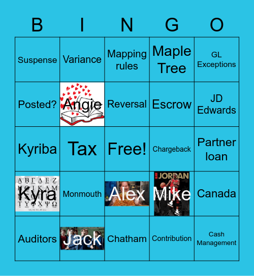 Treasury Accounting Bingo Card
