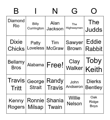 KRUE 92 BINGO Card