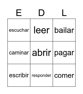 Everyday Life Bingo Card