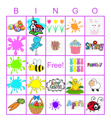 Easter Bingo Card